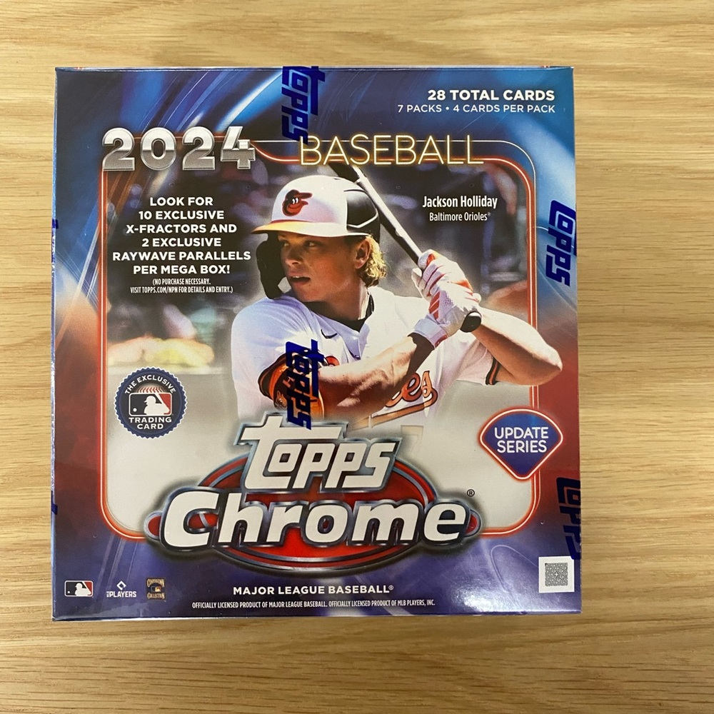 2024 TOPPS MLB CHROME UPDATE SERIES trading cards NEW IN BOX